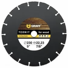 Диск Graff Termit 230 отрезной по дереву для УШМ 230x22.23mm