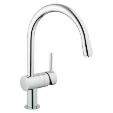 Смеситель для кухонной мойки GROHE Vento с выдвижным C-образным изливом, хром (30434000)