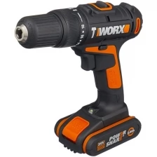 Дрель-шуруповерт ударная WORX WX371.1, 2Ач x2, кейс