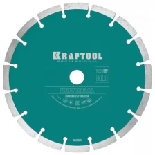 KRAFTOOL UNIVERSAL 180 мм, диск алмазный отрезной сегментный по железобетону, высокопрочному бетону, KRAFTOOL