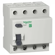 EZ9R34463 Выключатель дифференциального тока Schneider Electric EASY9 4П 63А 30мА тип AC