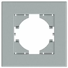 С1111-004 GUSI City рамка 1-местная, цвет серебро.