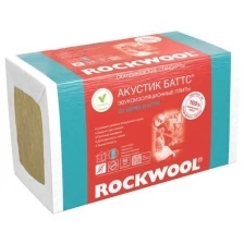 Шумоизоляция Rockwool Акустик Баттс 75х600х1000 мм 4,8 кв.м