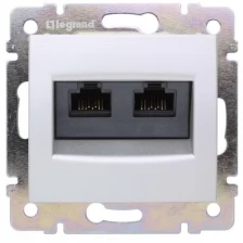 Legrand Valena Бел Розетка комп(RJ45) 2-ая 5кат.крепление винт(без лапок)*774239