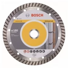 BOSCH 2.608.602.396 Диск алмазный Professional for Universal Turbo,ф180х22.23х2.5мм,дстр материало