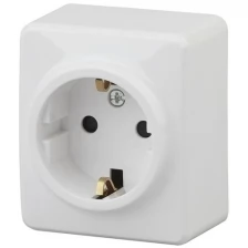 Розетка Эра Эксперт 2P+E Schuko 16A-250В IP20 White 11-2203-01 / Б0020685