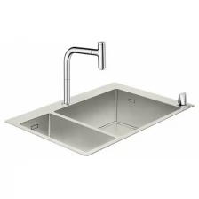 Кухонная мойка с встроенным смесителем Hansgrohe C71-F655-09 75x50 43206000