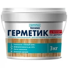 Герметик акриловый для дерева Cemmix Теплый шов, 3 кг, дуб