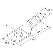 Rexant Наконечник ТМЛ 70–12–13 (70 мм² - Ø 12 мм) ГОСТ 7386-80 (в упак. 2 шт.) REXANT (10 уп.)