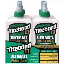 Клей ПВА Titebond III Ultimate Wood Glue 3,785 л, коробка 2 штуки